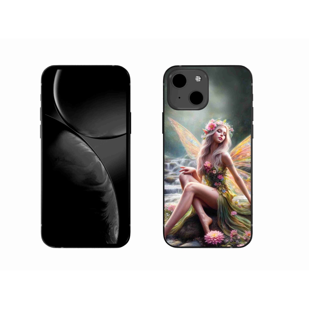 Gelový kryt mmCase na iPhone 13 6.1 - motýlí žena 1