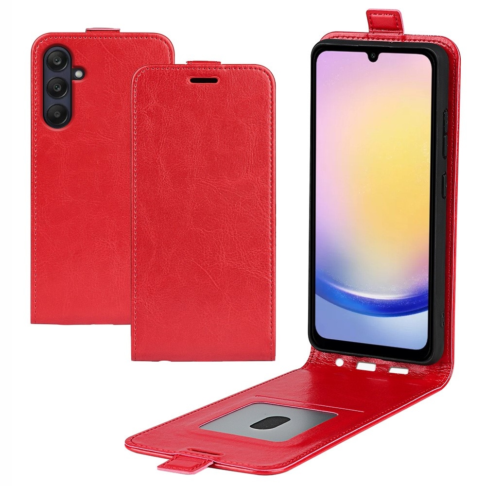 Vertical knížkové pouzdro na Samsung Galaxy A26 5G - červené
