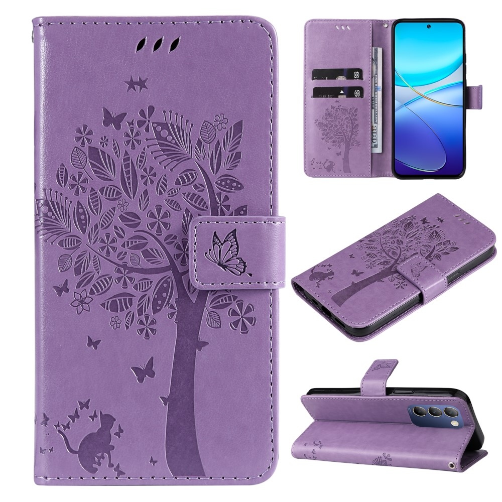Tree knížkové pouzdro na Vivo V40 SE 4G/5G - světlefialové