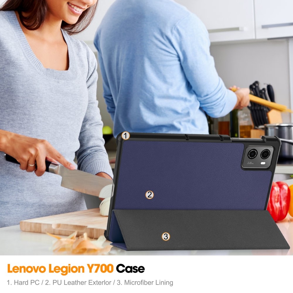 Cases chytré zavírací pouzdro na tablet Lenovo Legion Tab 8.8 (2. Gen.) - tmavěmodré