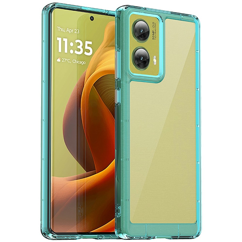 Gelový obal s pevnými zády na Motorola Moto G85 5G - světlemodrý