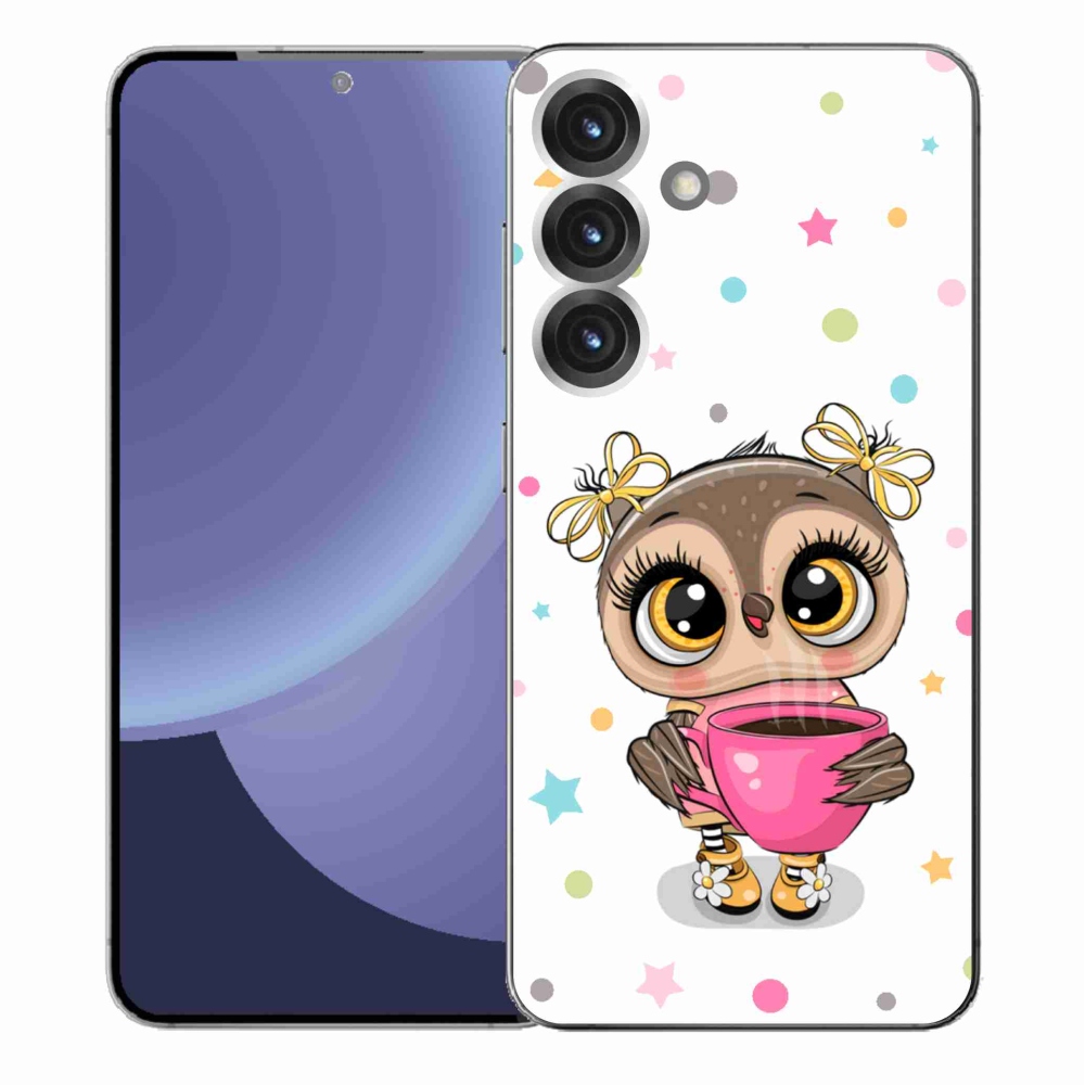 Gelový kryt mmCase na Samsung Galaxy S25+ - kreslená sovička