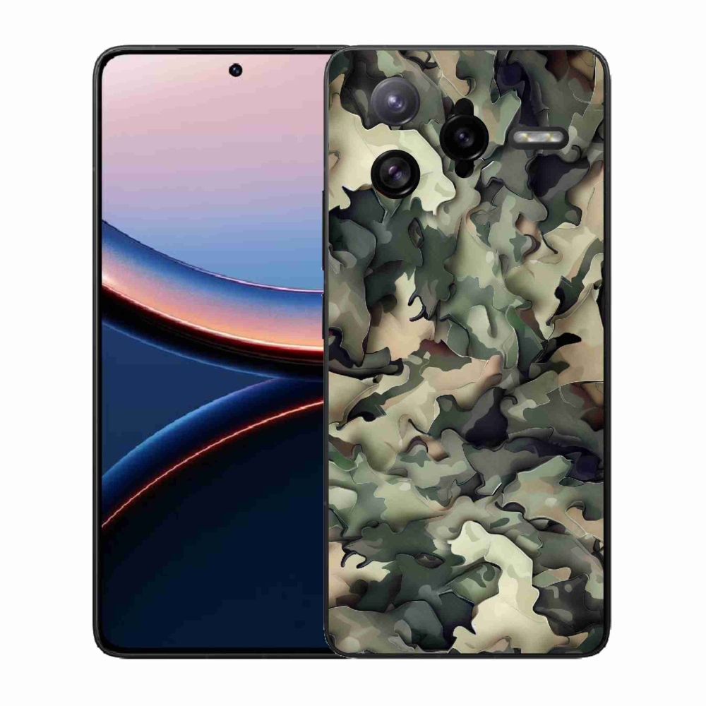 Gelový kryt mmCase na Xiaomi Poco F7 Ultra - maskáčový vzor 9