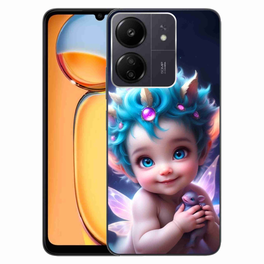 Gelový kryt mmCase na Xiaomi Poco C65/Redmi 13C - dítě s motýlími křídly