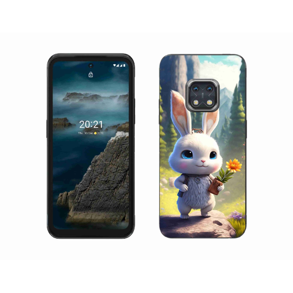 Gelový kryt mmCase na Nokia XR20 - roztomilý králíček