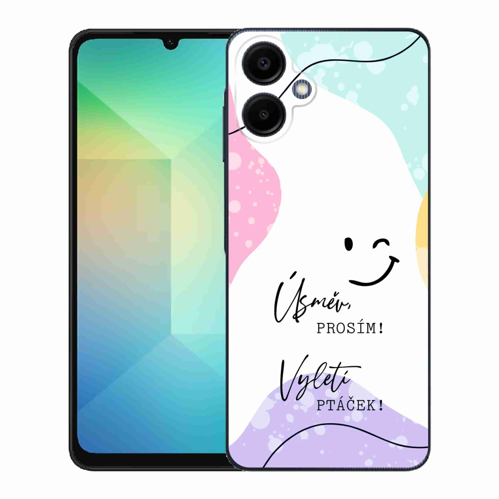 Gelový kryt mmCase na Samsung Galaxy A06 4G - vtipný text 4 bílé pozadí