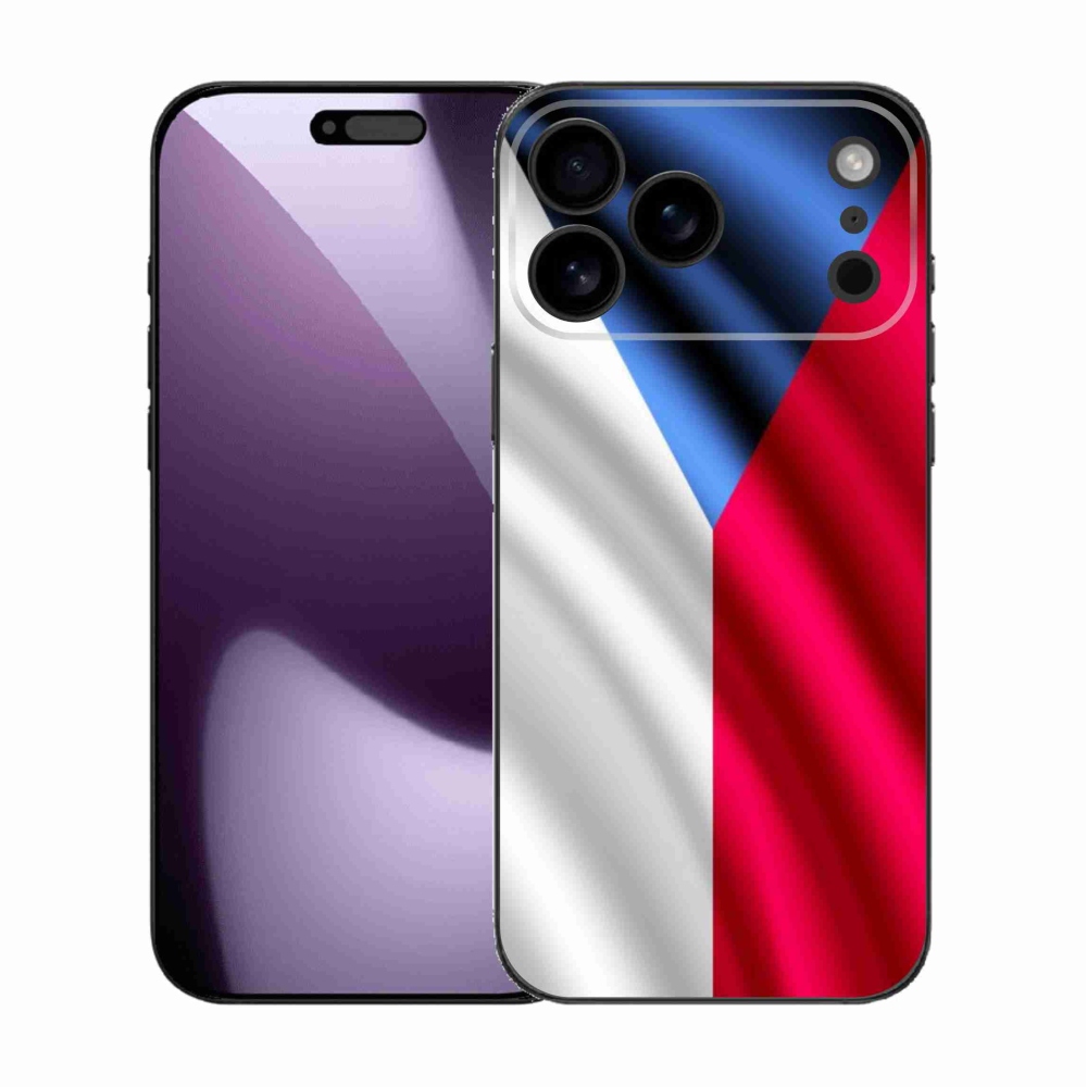 Gelový kryt mmCase na iPhone 17 Pro Max - česká vlajka