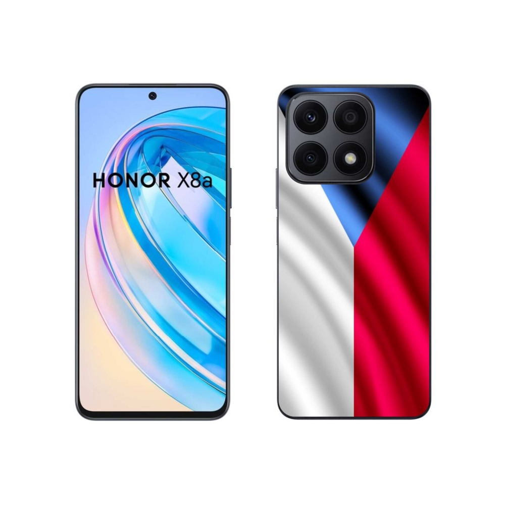 Gelový kryt mmCase na mobil Honor X8a - česká vlajka