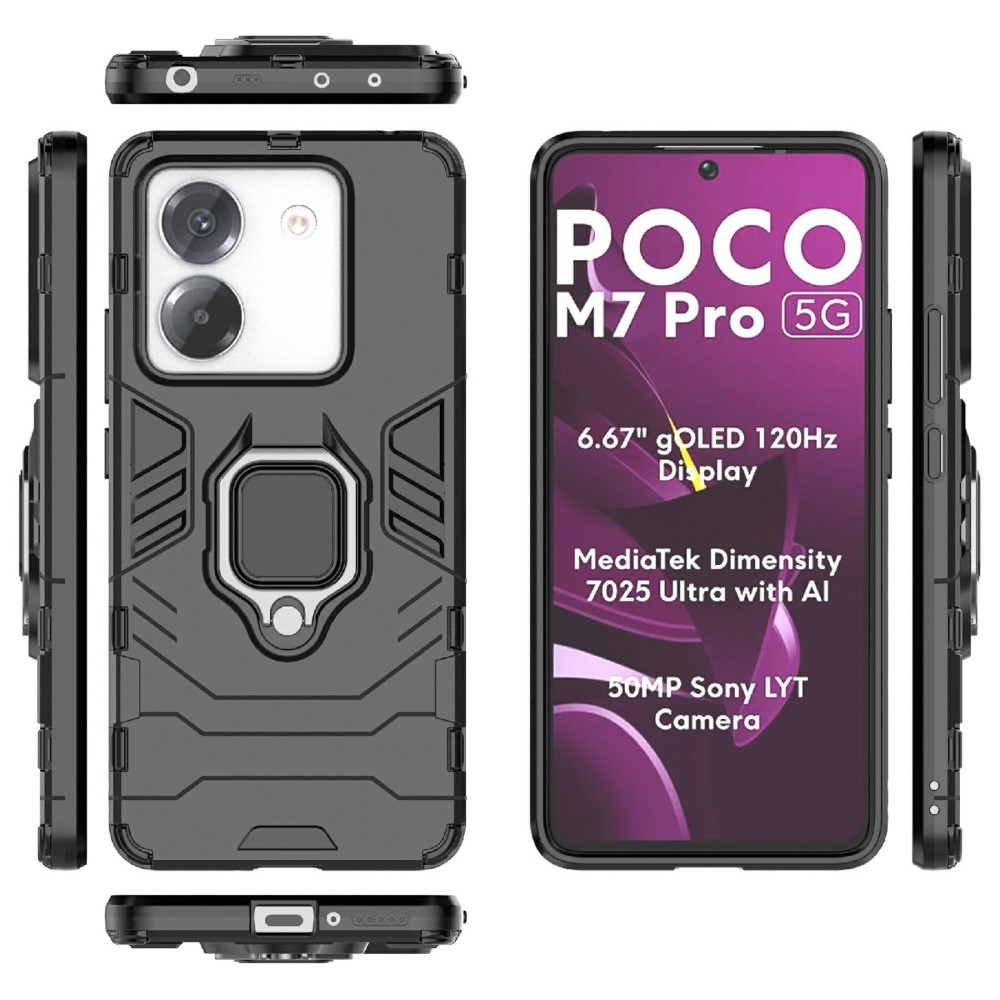 Guardy odolný kryt na Xiaomi Poco M7 Pro 5G - černý
