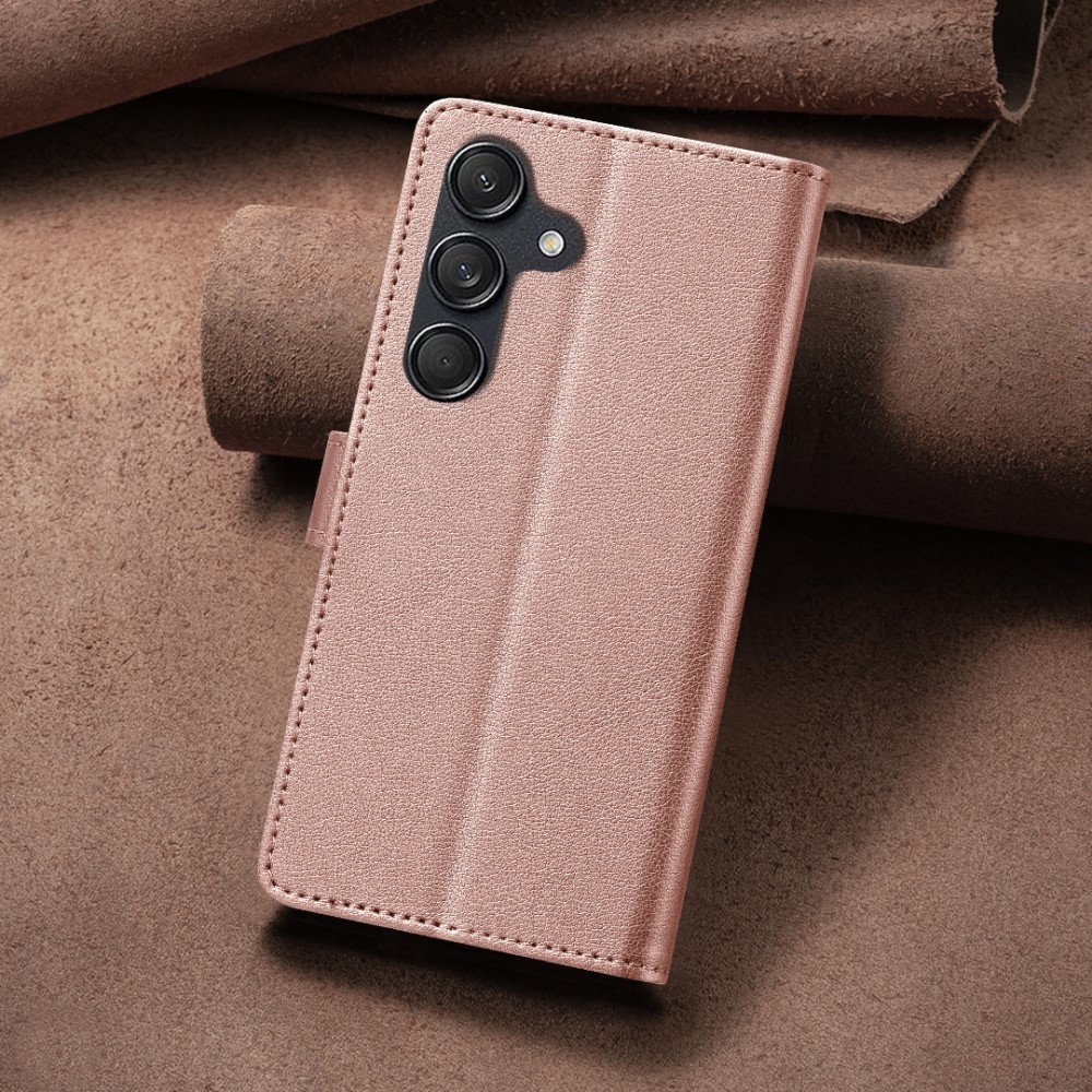 BINFEN knížkové pouzdro na Samsung Galaxy A56 5G - růžovozlaté
