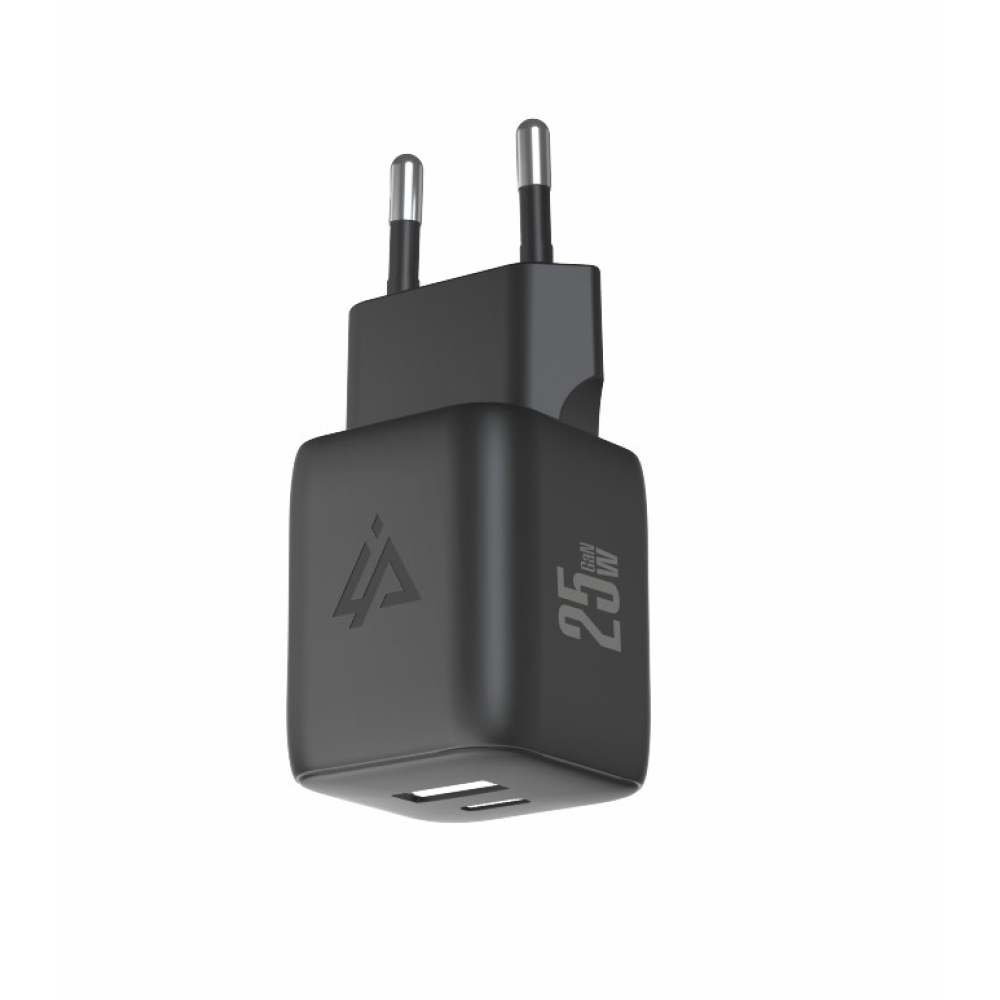 iPEAX GaN Síťová nabíječka 25 W, 1x USB-C a 1x USB-A - černá