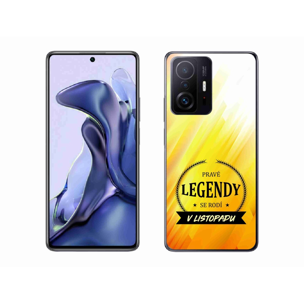 Gelový kryt mmCase na Xiaomi 11T Pro - legendy v listopadu žluté pozadí