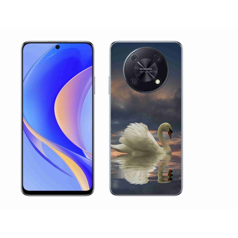 Gelový kryt mmCase na Huawei Nova Y90 - labuť