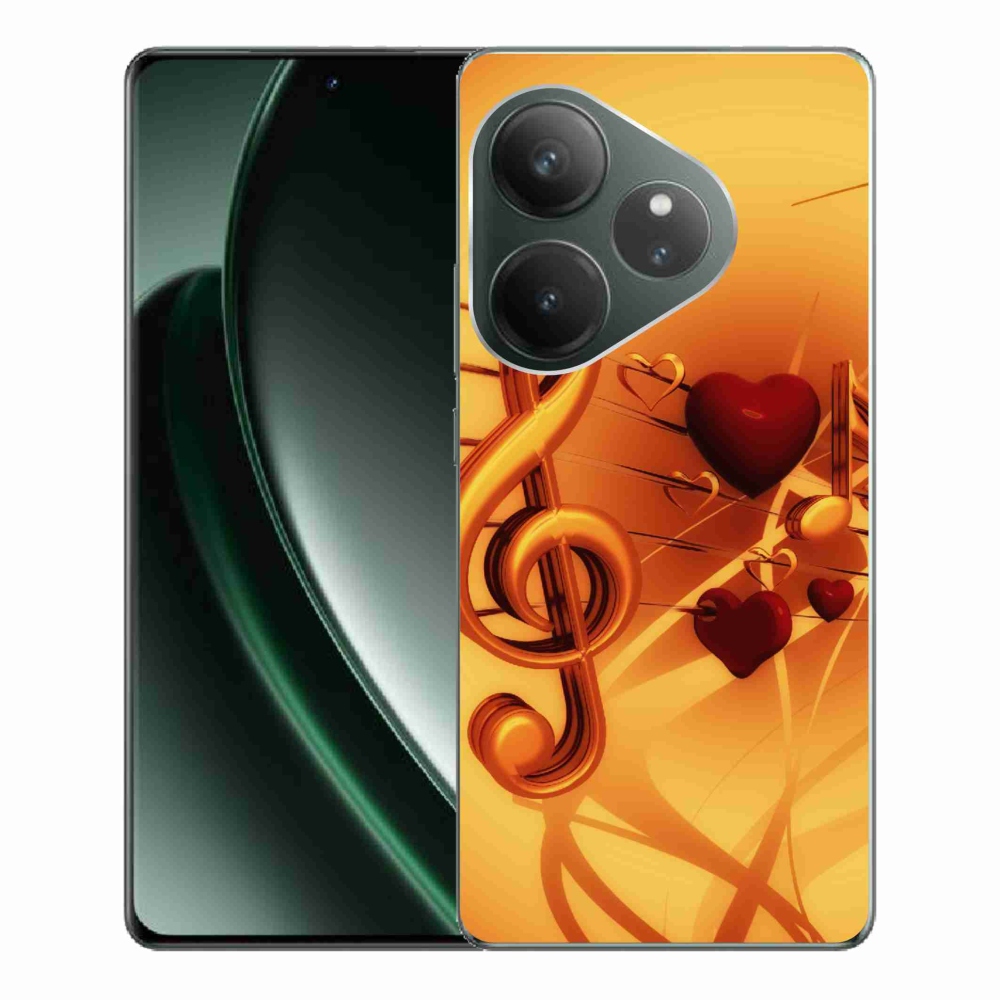 Gelový kryt mmCase na Realme GT 6 5G/GT 6T 5G - noty