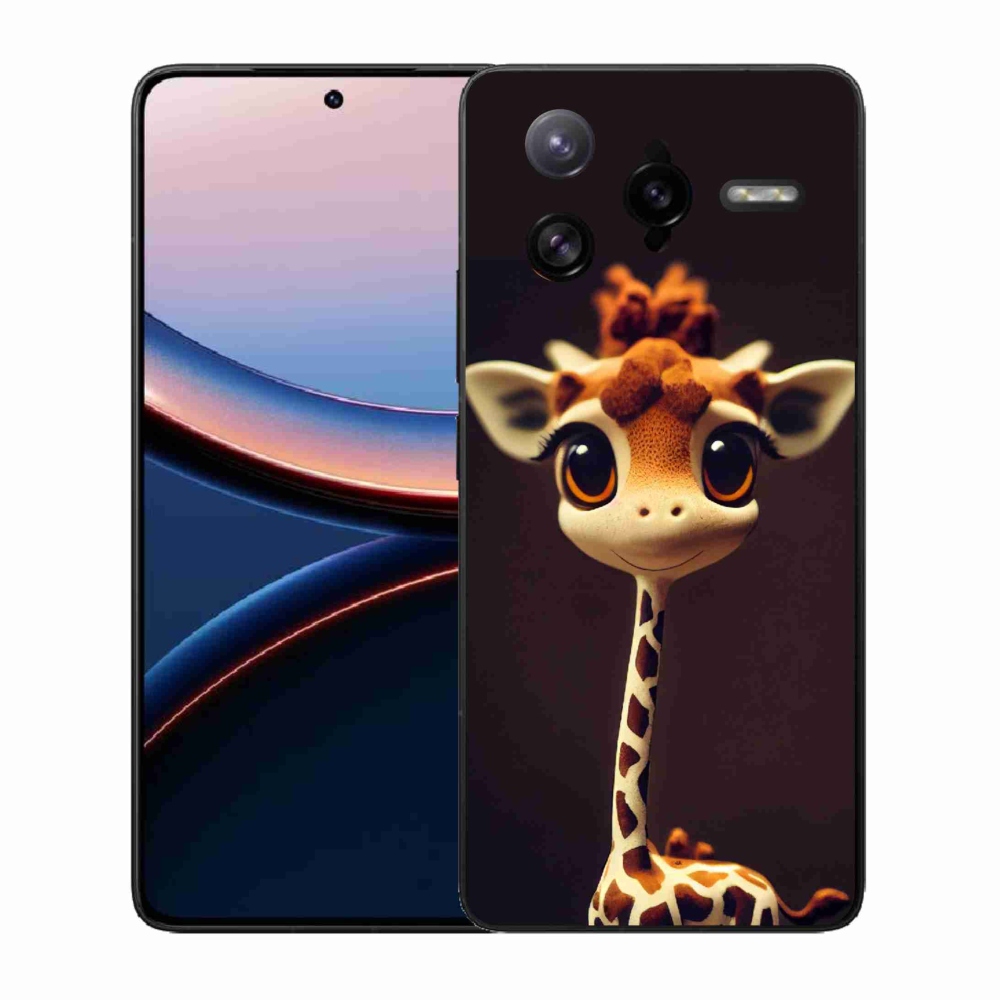 Gelový kryt mmCase na Xiaomi Poco F7 Ultra - malá žirafa