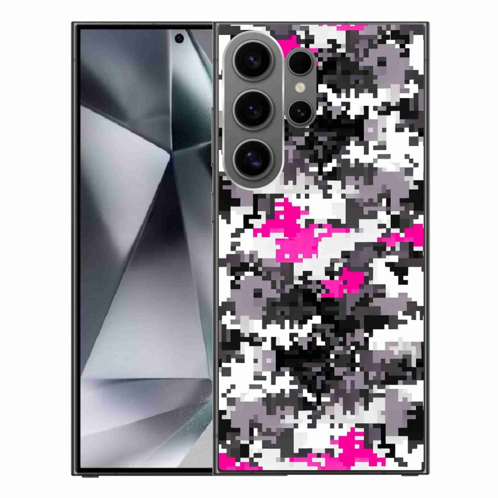 Gelový kryt mmCase na Samsung Galaxy S24 Ultra - maskáčový vzor 4