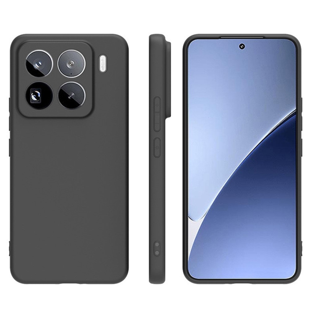 Matný gelový obal na Xiaomi 15 Pro - černý
