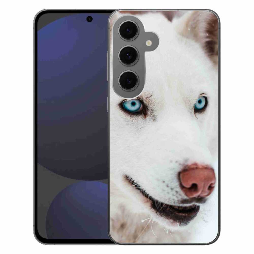 Gelový obal mmCase na Samsung Galaxy S24 FE - psí pohled