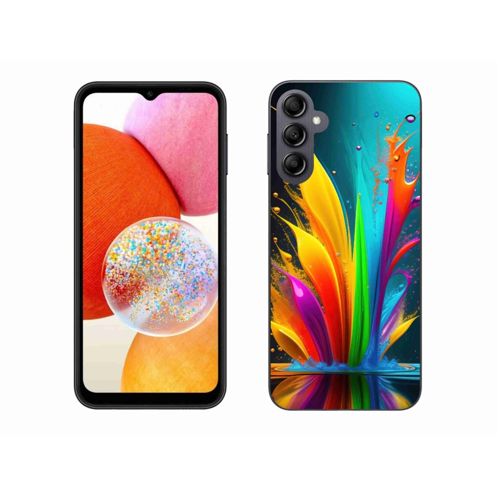 Gelový kryt mmCase na Samsung Galaxy A14 4G/5G - abstraktní motiv 1