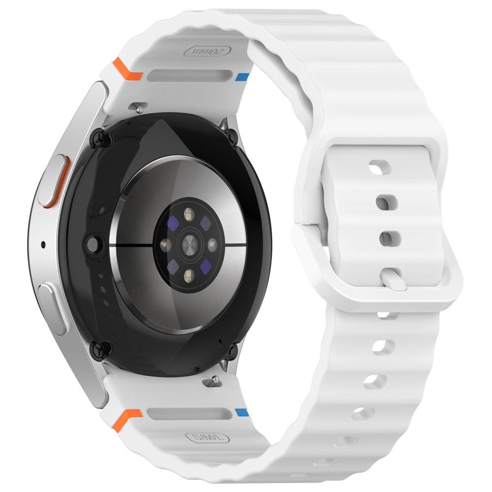 Various silikonový řemínek na Samsung Galaxy Watch FE/Watch7 44mm/40mm - bílý