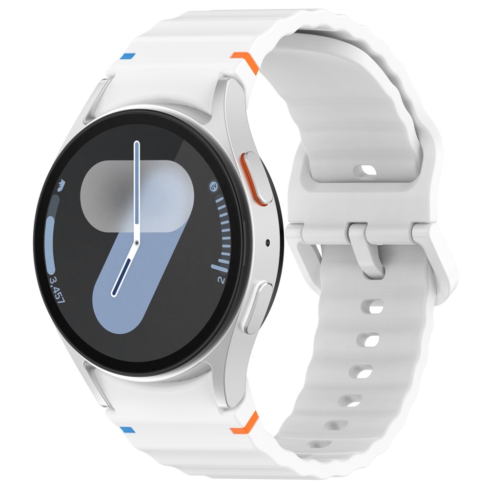 Various silikonový řemínek na Samsung Galaxy Watch FE/Watch7 44mm/40mm - bílý