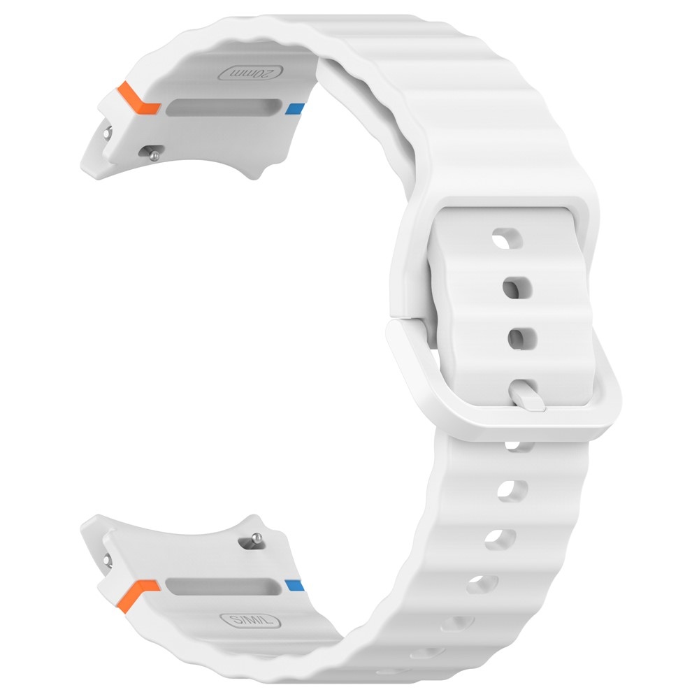 Various silikonový řemínek na Samsung Galaxy Watch FE/Watch7 44mm/40mm - bílý
