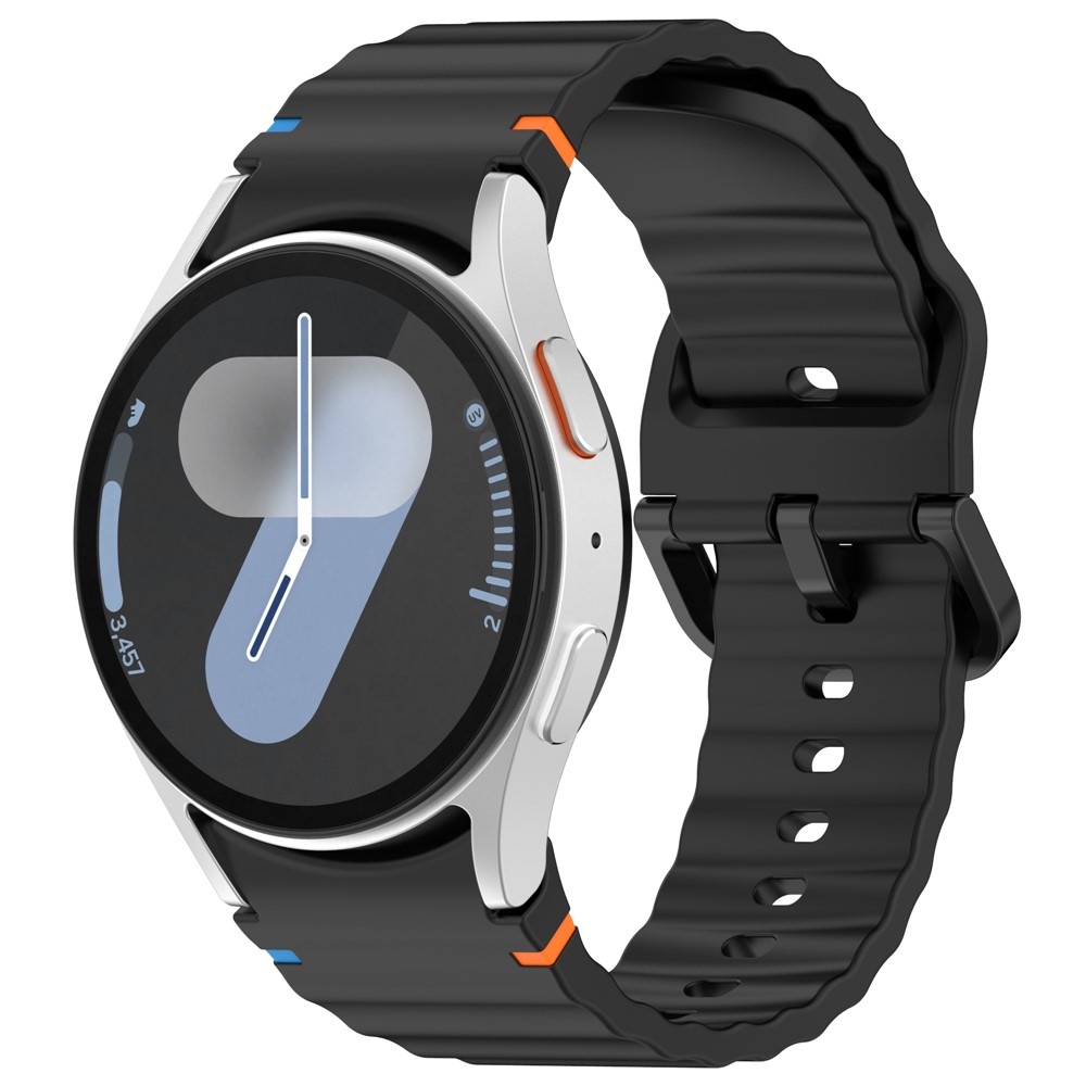 Various silikonový řemínek na Samsung Galaxy Watch FE/Watch7 44mm/40mm - černý