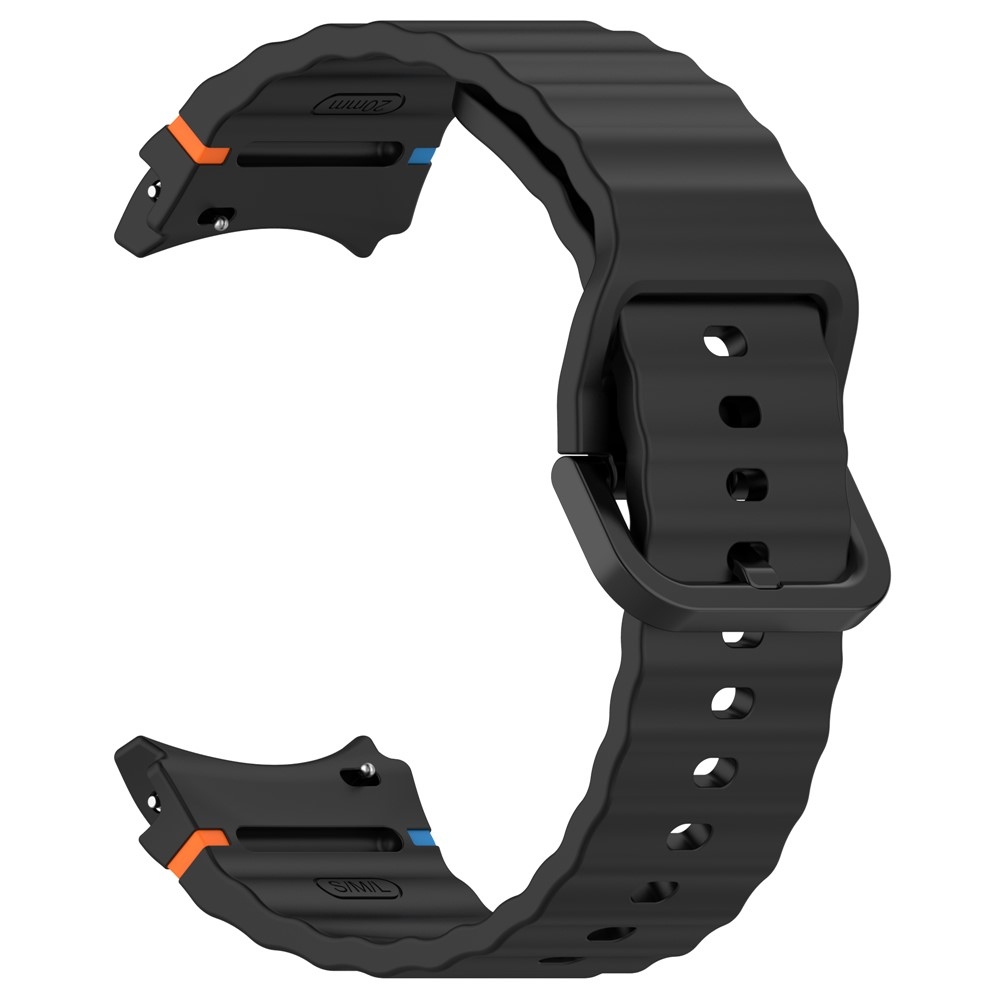 Various silikonový řemínek na Samsung Galaxy Watch FE/Watch7 44mm/40mm - černý