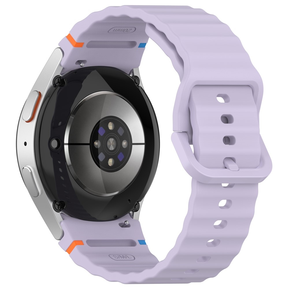 Various silikonový řemínek na Samsung Galaxy Watch FE/Watch7 44mm/40mm - fialový