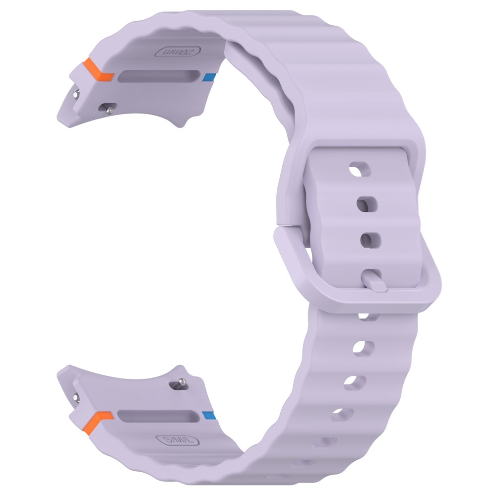 Various silikonový řemínek na Samsung Galaxy Watch FE/Watch7 44mm/40mm - fialový
