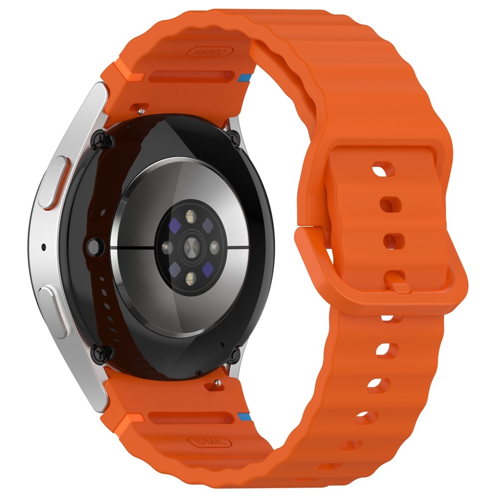 Various silikonový řemínek na Samsung Galaxy Watch FE/Watch7 44mm/40mm - oranžový