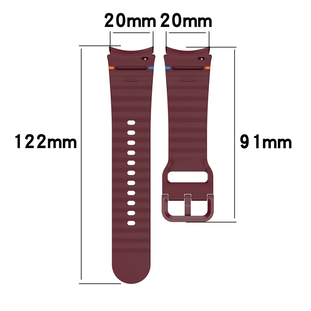 Various silikonový řemínek na Samsung Galaxy Watch FE/Watch7 44mm/40mm - růžový