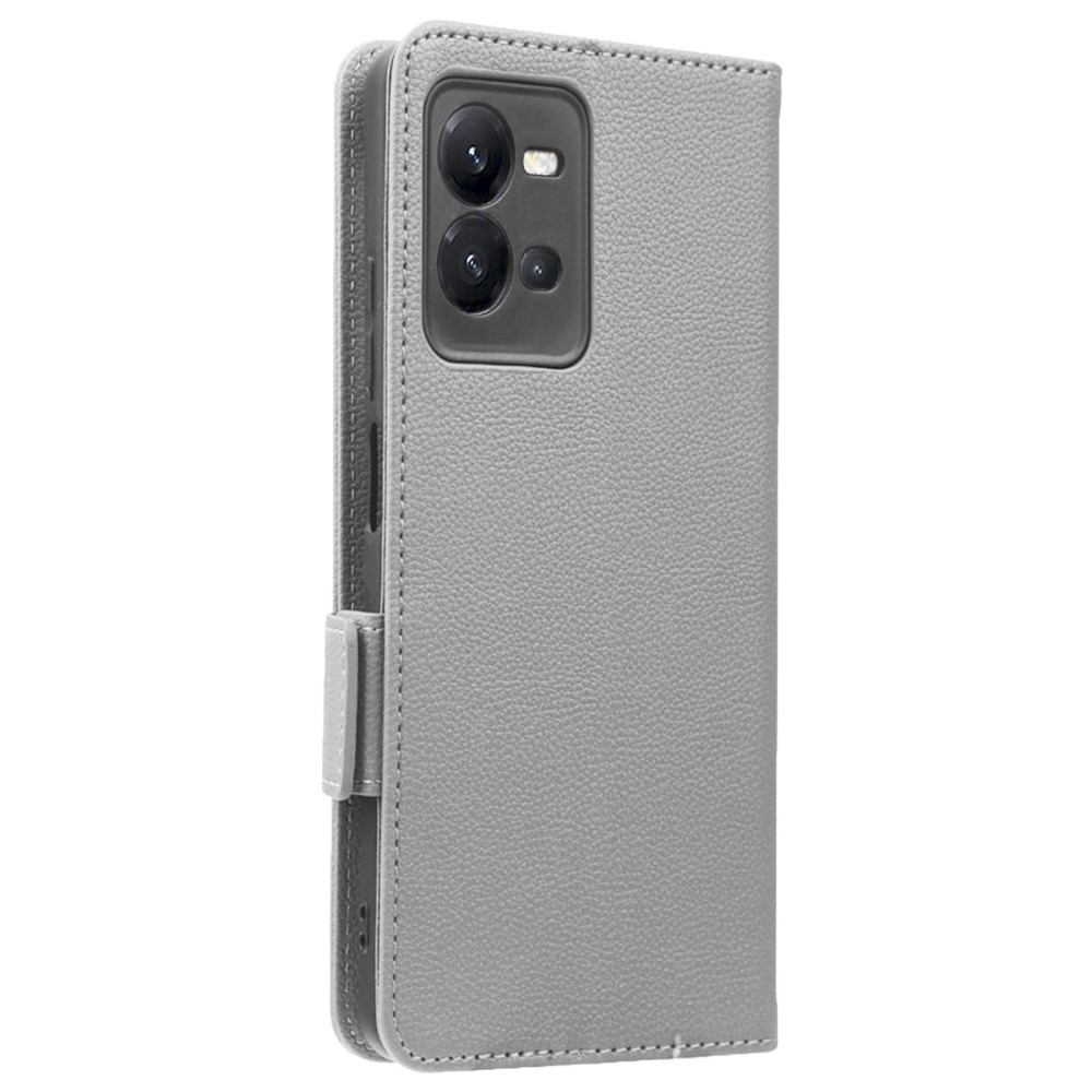 Wallet knížkové pouzdro na Vivo X80 Lite - šedé