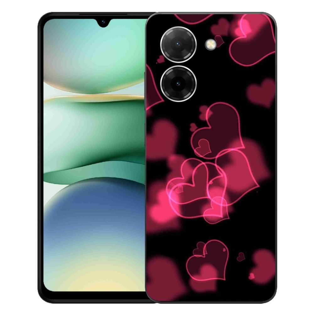 Gelový kryt mmCase na Xiaomi Redmi A5 (173.45x79.35x8.45mm) - červená srdíčka