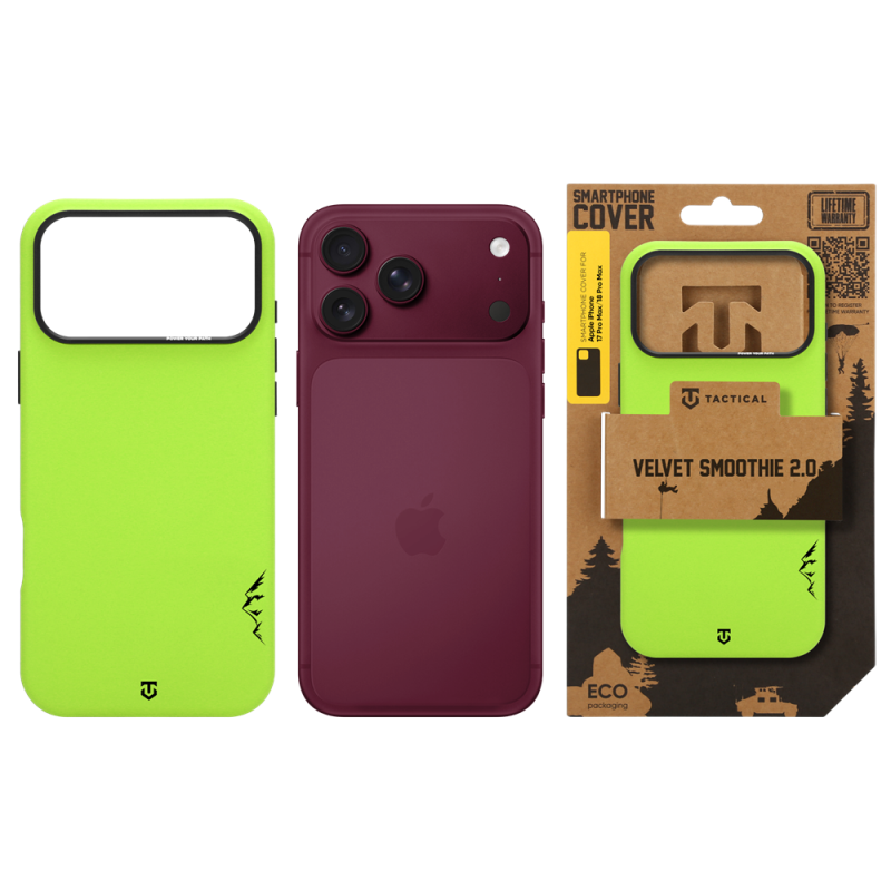 Tactical MagForce Velvet Smoothie 2.0 Kryt pro Apple iPhone 18 Pro Max/17 Pro Max Avocado