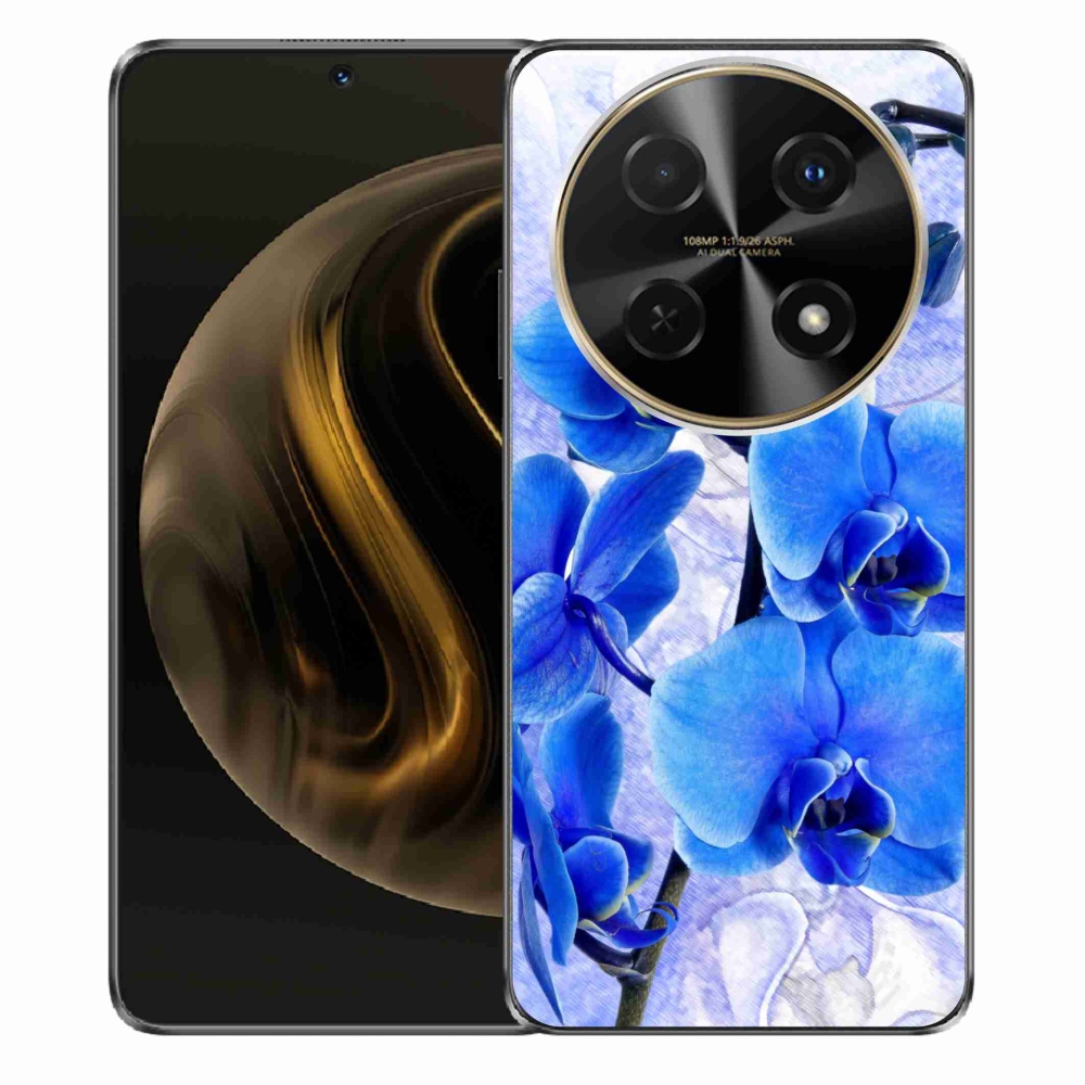 Gelový kryt mmCase na Huawei Nova 12i - modré květy