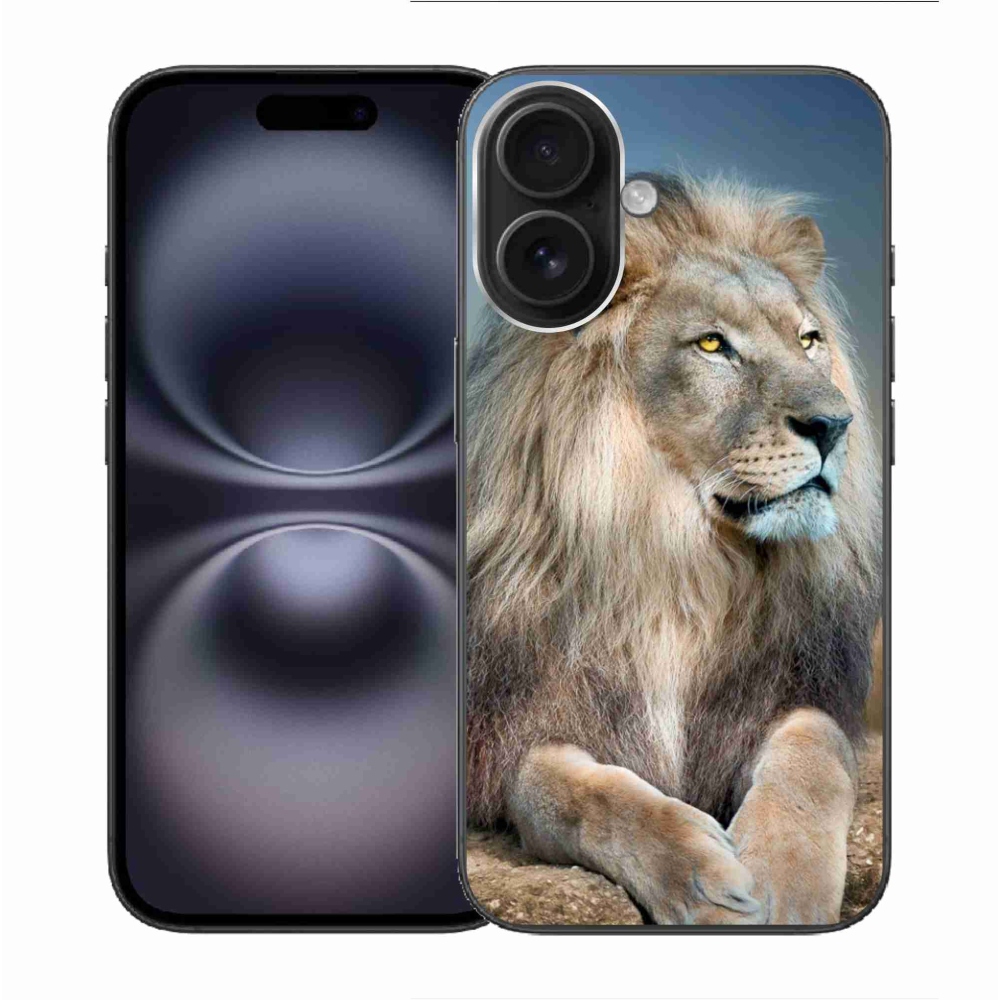 Gelový obal mmCase na iPhone 16 - lev 1