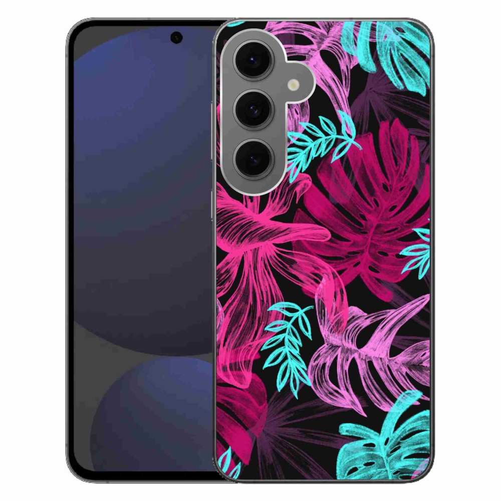 Gelový kryt mmCase na Samsung Galaxy S24 FE - květiny 1