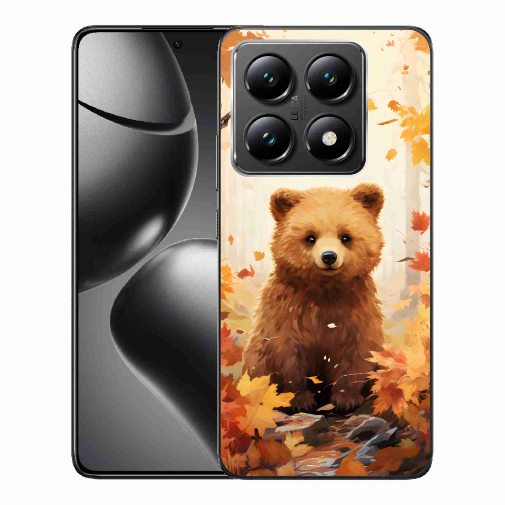 Gelový kryt mmCase na Xiaomi 14T - medvěd v lese