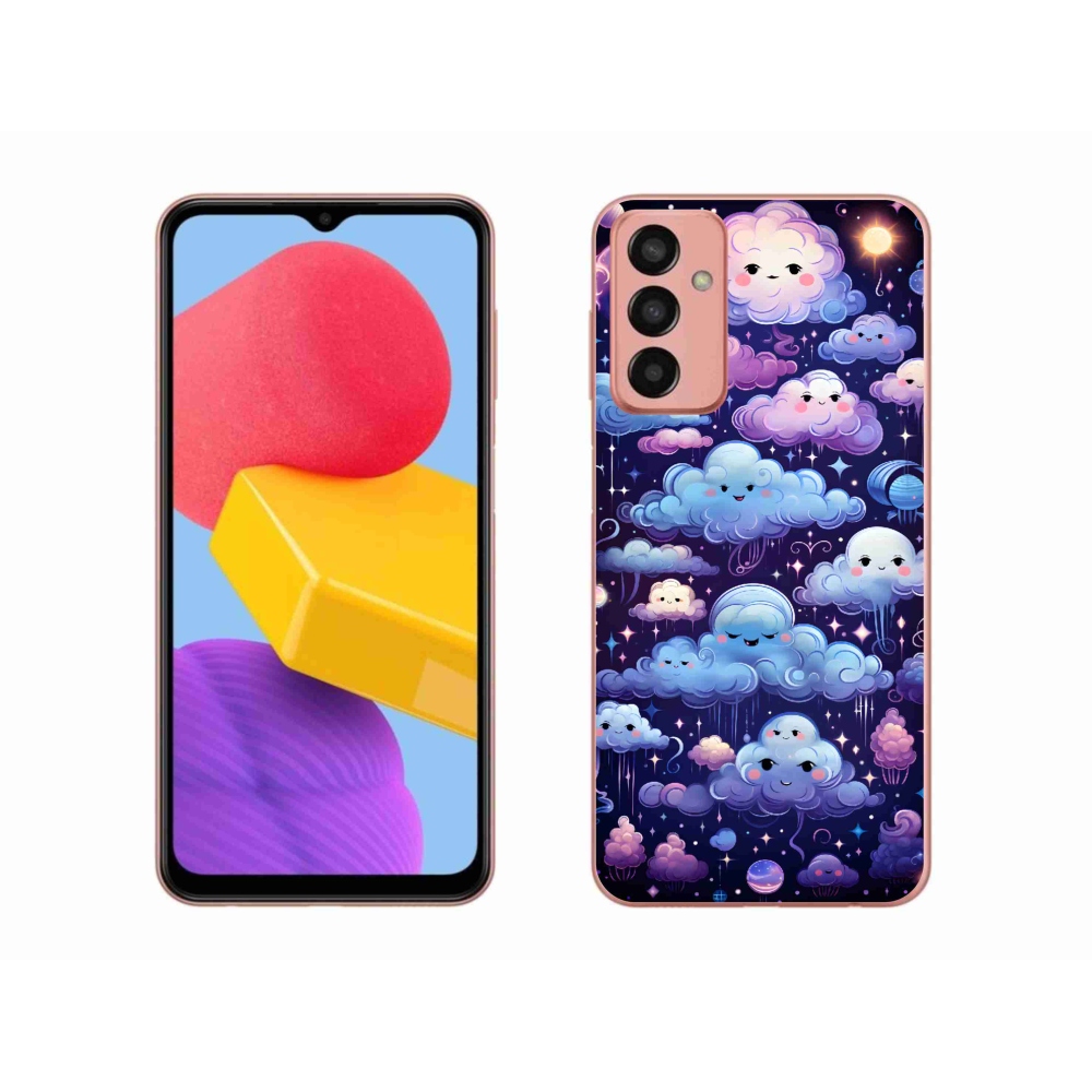 Gelový kryt mmCase na Samsung Galaxy M13 - mráčky