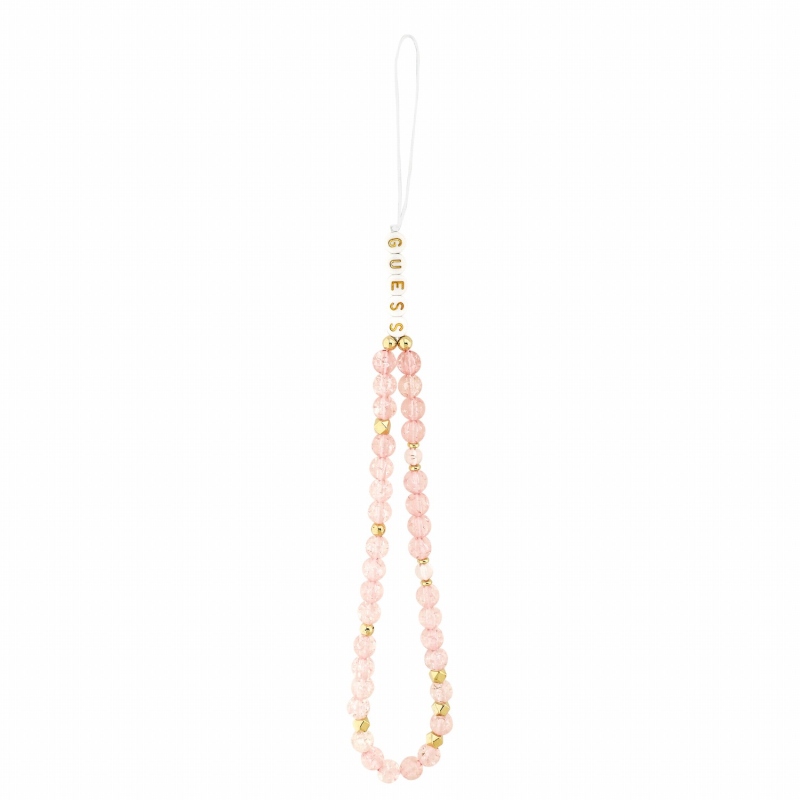 Guess IML Flowers Allover Strap MagSafe Zadní Kryt pro iPhone 18 Pro Pink