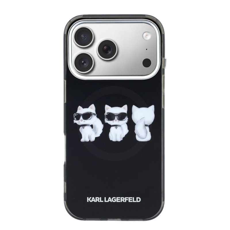 Karl Lagerfeld IML Choupette Trio Watercolor MagSafe Zadní Kryt pro iPhone 17 Pro Max