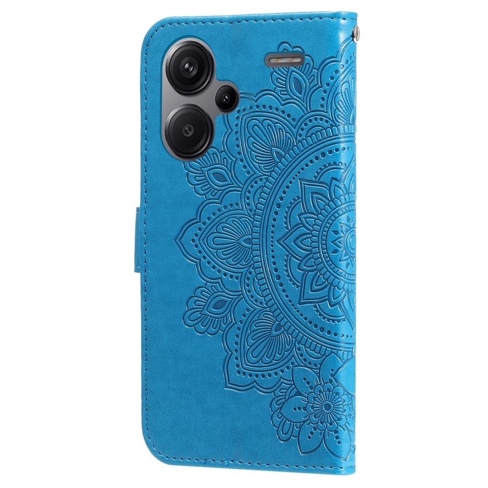 Mandala knížkové pouzdro na Xiaomi Redmi Note 13 Pro+ 5G - modré