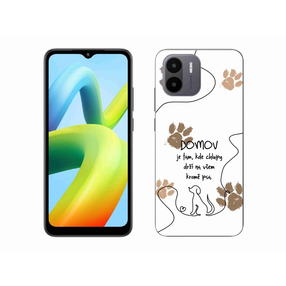 Gelový kryt mmCase na Xiaomi Redmi A1 - psí motiv bílé pozadí