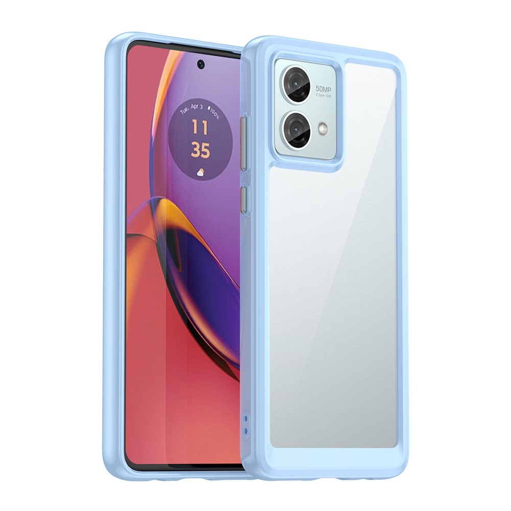 Gelový obal s pevnými zády na Motorola Moto G84 5G - modrý