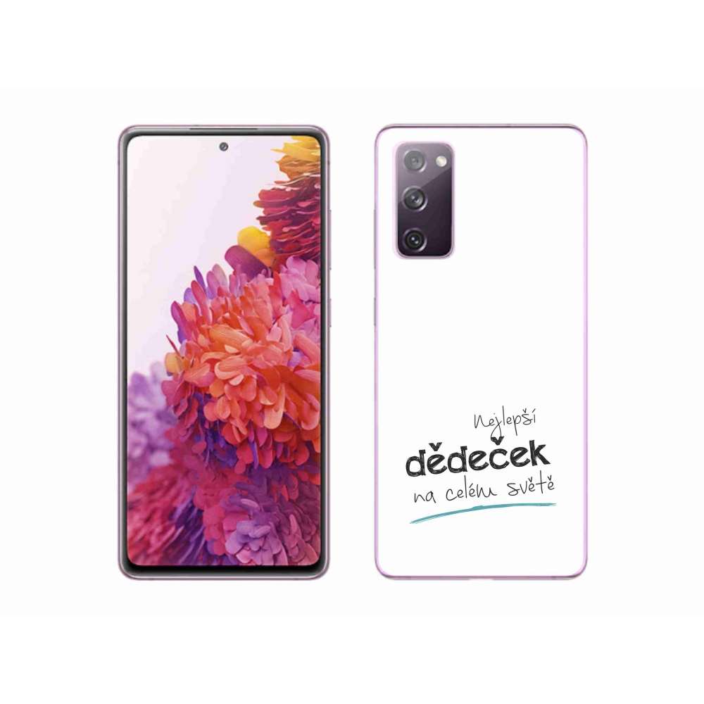 Gelový kryt mmCase na Samsung Galaxy S20 FE - nejlepší dědeček 3 bílé pozadí