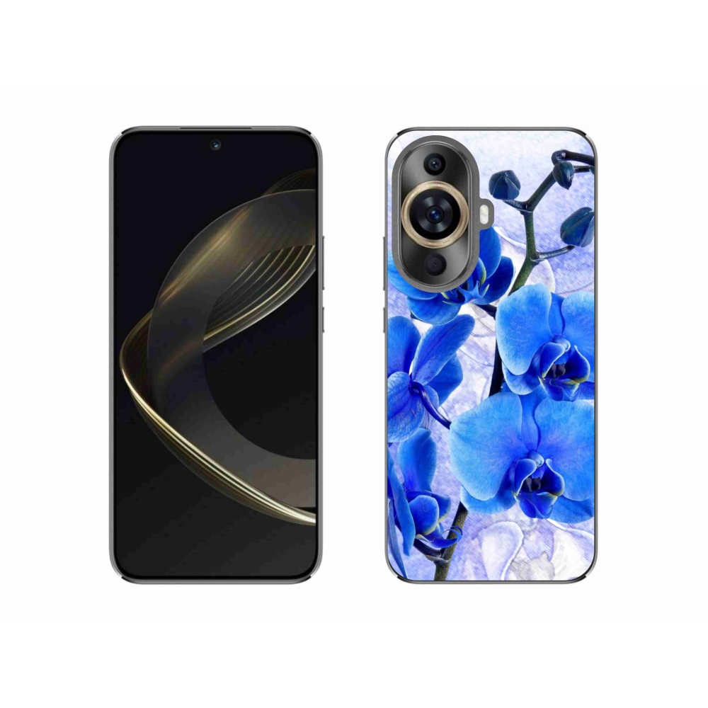 Gelový kryt mmCase na Huawei Nova 11 - modré květy