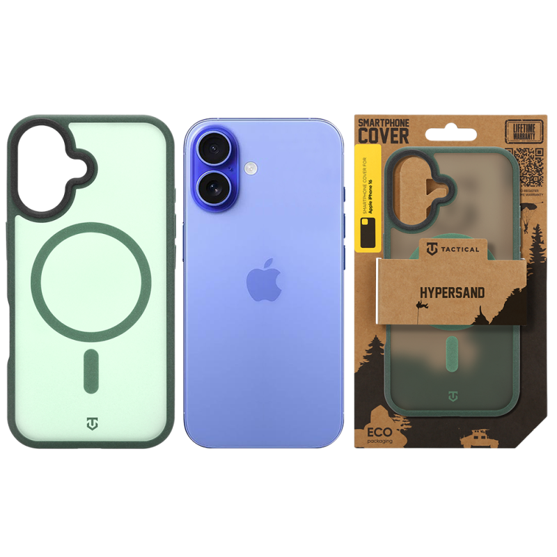 Tactical MagForce Hypersand Kryt pro Apple iPhone 16 Forest Green