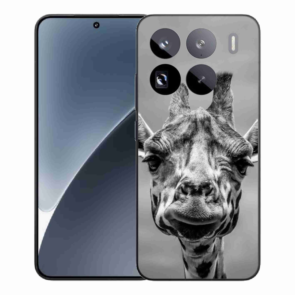 Gelový kryt mmCase na Xiaomi 15 Pro - černobílá žirafa