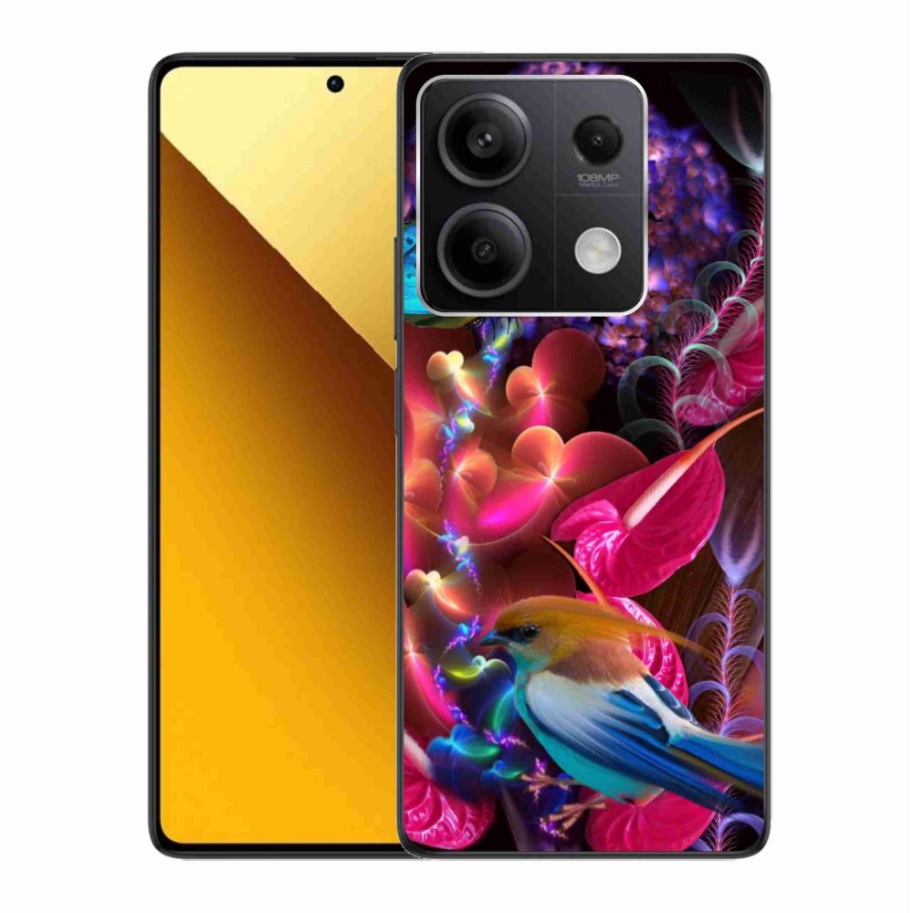 Gelový kryt mmCase na Xiaomi Redmi Note 13 5G - barevné květiny
